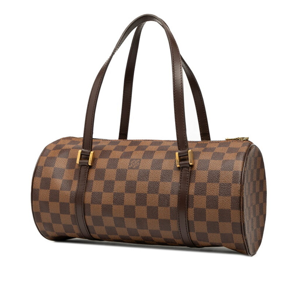 LOUIS VUITTON Brown Damier Leather Papillon 30 Pouch - Picture 2 of 7